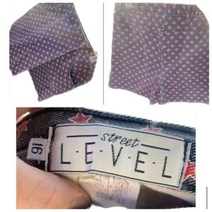 VTG denim star skort ladies 16